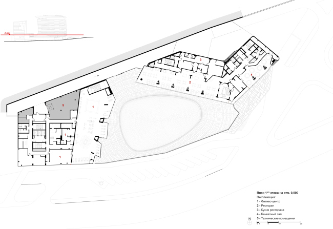 Kamchatka Hotel. The plan on the 3rd floor  TOTEMENT/PAPER