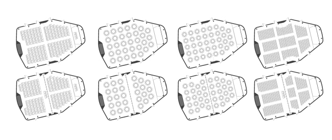 Kamchatka Hotel. Schemes of laying out the interior  TOTEMENT/PAPER