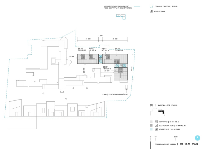 Green Coppice House. The floor plans. Floors 18-29  OSAArchitects
