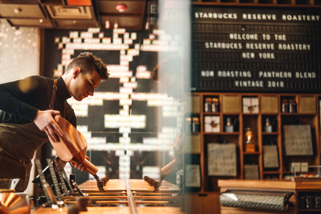 Starbucks Reserve Roastery (NY).   Matt Glac.  Starbucks