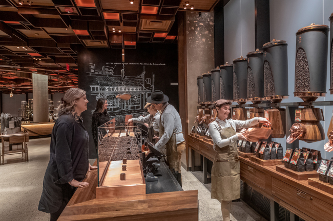 Starbucks Reserve Roastery (NY).   Matt Glac.  Starbucks