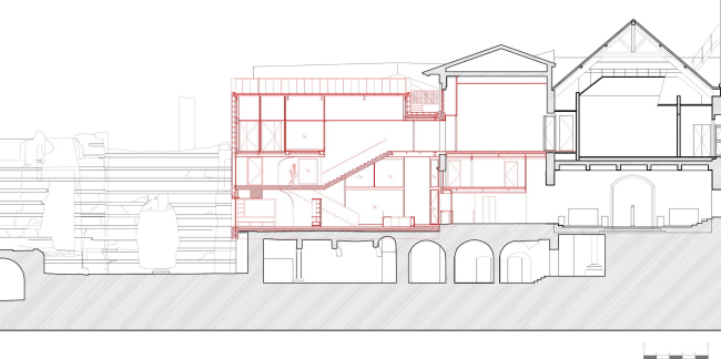 Новый вход и вестибюль музея Клюни © Bernard Desmoulin architecte