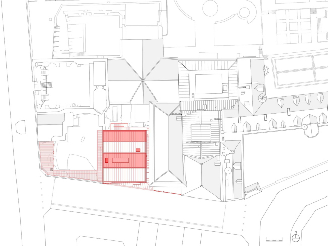 Новый вход и вестибюль музея Клюни © Bernard Desmoulin architecte