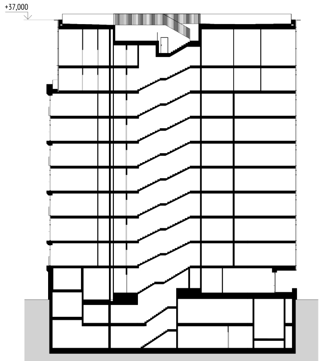 Section view � APEX project bureau