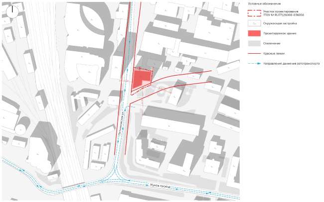 Location plan and the red lines  APEX project bureau