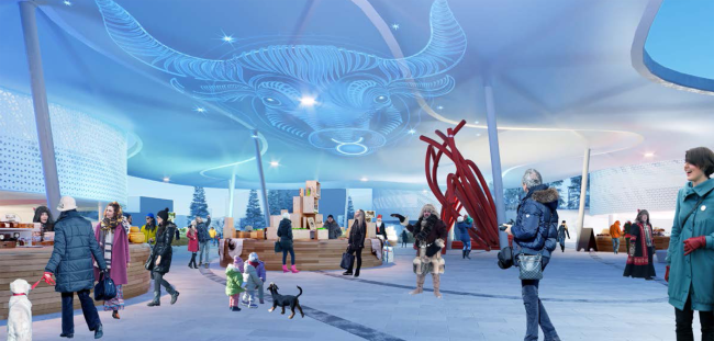 Concept of the “Park of the Future Generations” in Yakutsk  Atrium, Vostok+