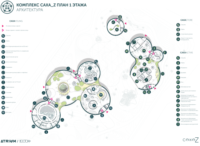 Concept of the “Park of the Future Generations” in Yakutsk  Atrium, Vostok+