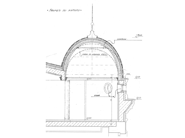 The dome. Project. Green House. The reconstruction project at Bolshaya Nikitskaya, 17, Bld. 1. ABV Architects, Pavel Andreev