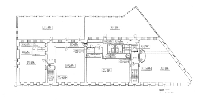 Plan of the 3rd floor. Green House. The reconstruction project at Bolshaya Nikitskaya, 17, Bld. 1. ABV Architects, Pavel Andreev