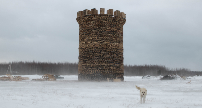 Bastille Tower. Maslenitsa-2019 festival. Copyright:  Nikolai Polissky, Nikola-Lenivets