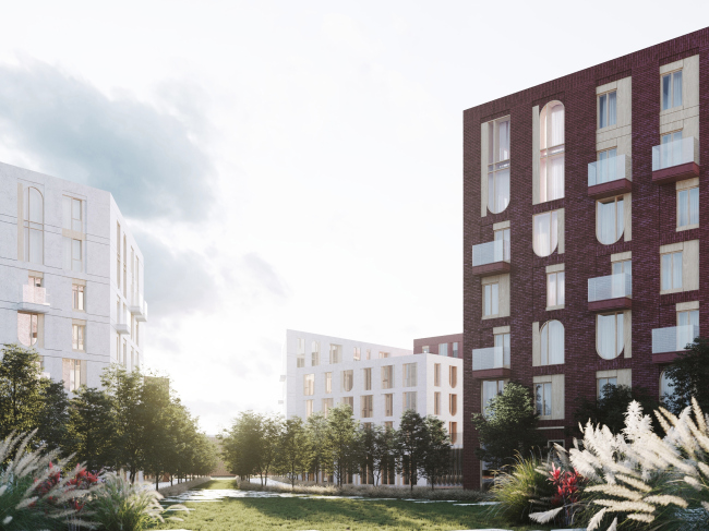 Pokrovsky housing complex in Izhevsk. Project copyright � MAYAK architects