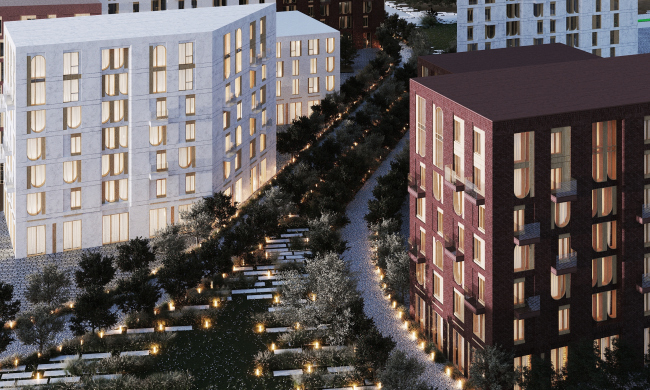 Pokrovsky housing complex in Izhevsk. Project copyright � MAYAK architects