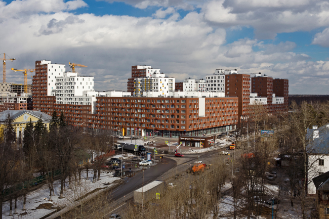 Novokraskovo housing complex. Top view
