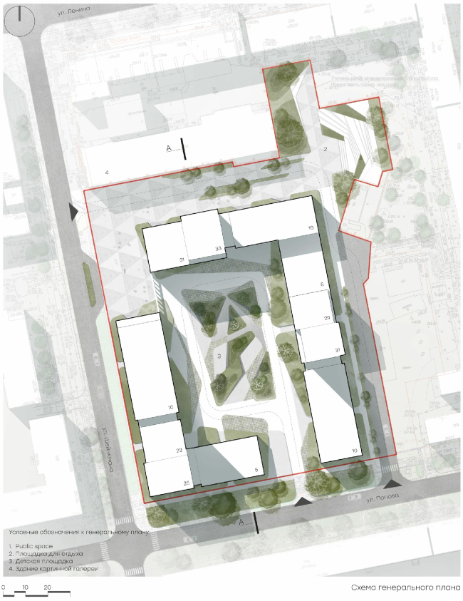 LVIII housing complex. Master plan