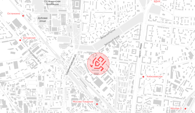 ILOVE housing complex. Location plan