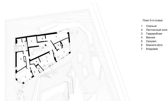 The “Spring” house: plan of the 3rd floor