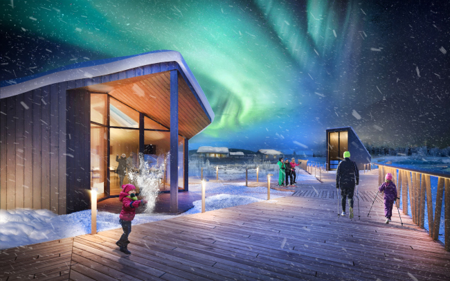 Concept of a tourist cluster in the settlement of Oymyakon, the winning project