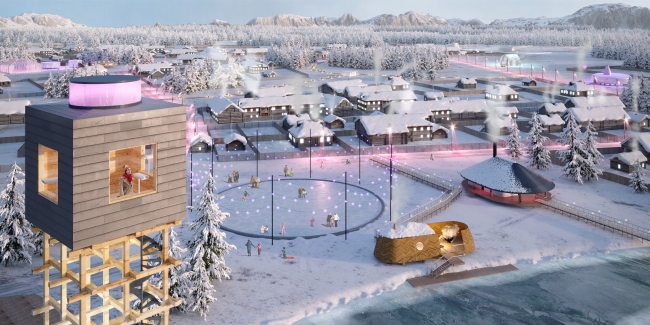 Concept of a tourist cluster in the settlement of Oymyakon