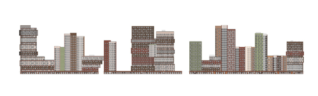“Bunin” housing complex. Facade 1