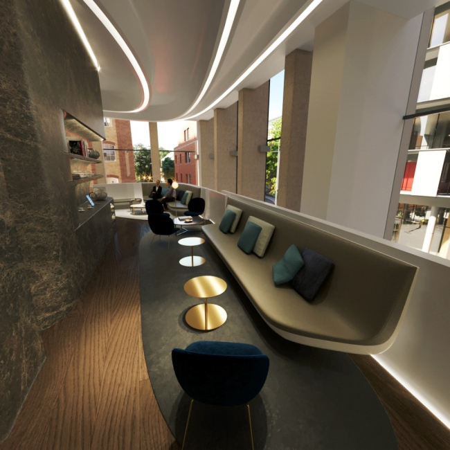 Вестибюль Southbank Tower
