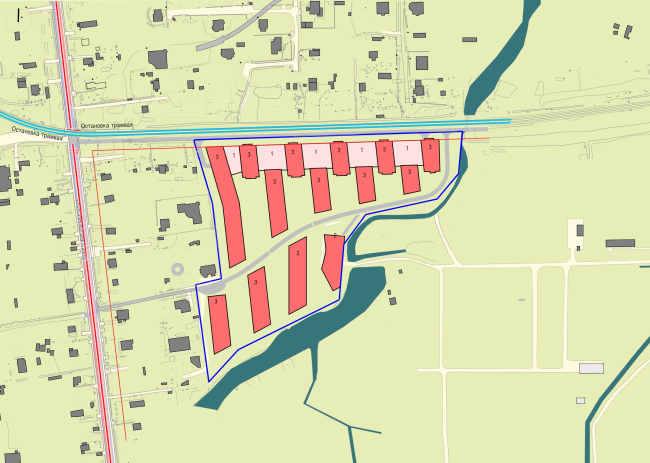 Location plan. Veren Village housing complex