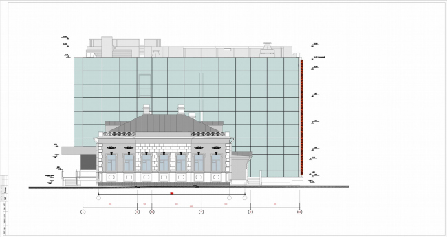 Реконструкция административного здания с реставрацией и новым строительством, Гагаринский пер., вл. 24 © ПТАМ Хазанова