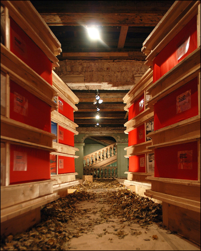 The exhibition "Foraward, to the 1930′s!", Museum of architecture, 2008. Jophan′s Children architectural gruop