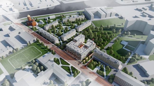 Housing project on the Dvinskaya Street Housing project on the Dvinskaya Street