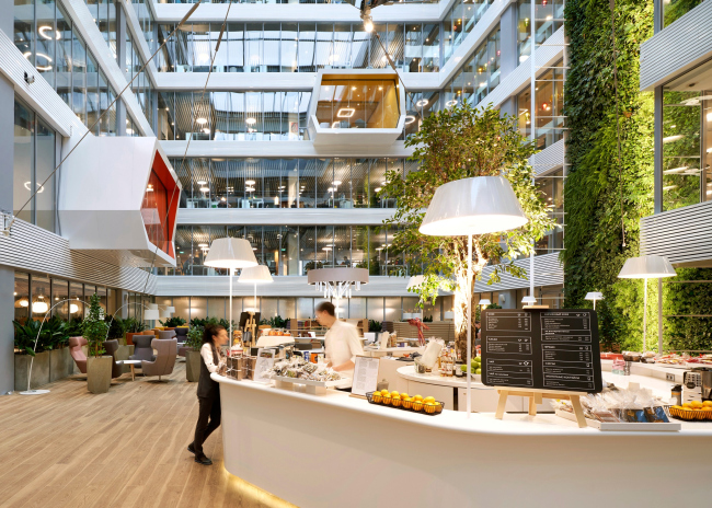 The interiors of Sberbank headquarters at Kutuzovsky Avenue, 32