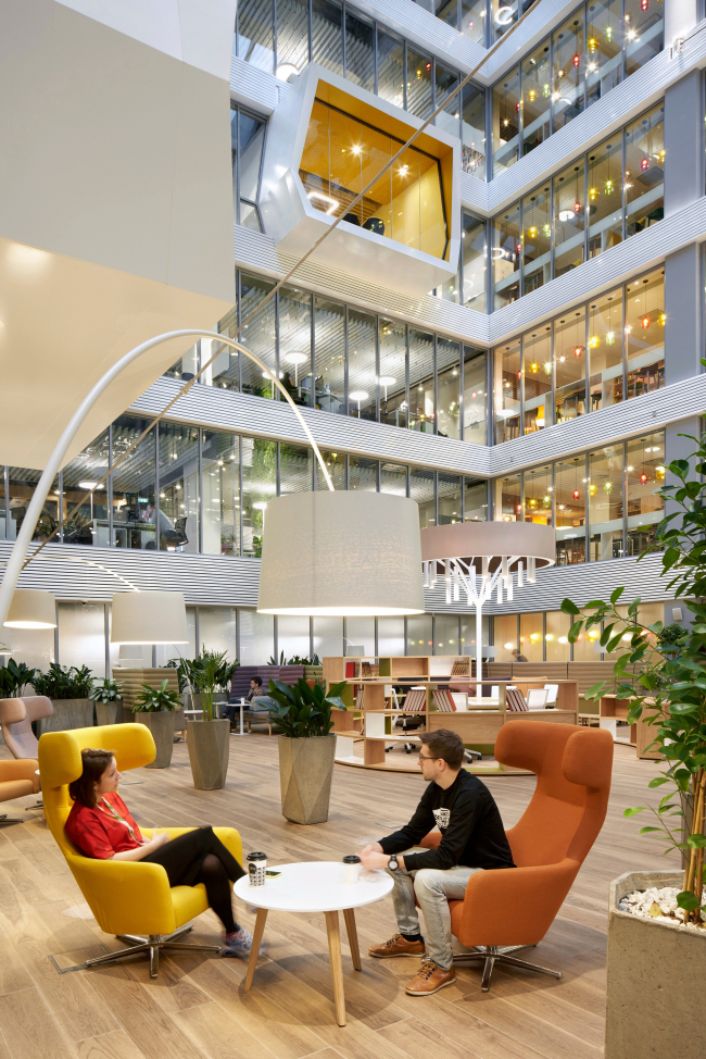 The interiors of Sberbank headquarters at Kutuzovsky Avenue, 32