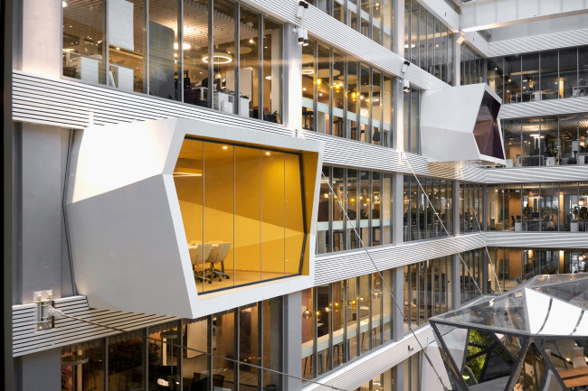 The interiors of Sberbank headquarters at Kutuzovsky Avenue, 32