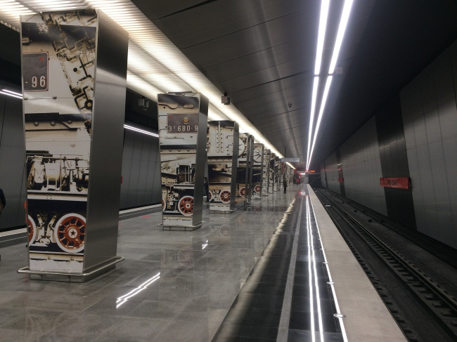 Интерьер станции метро «Минская»