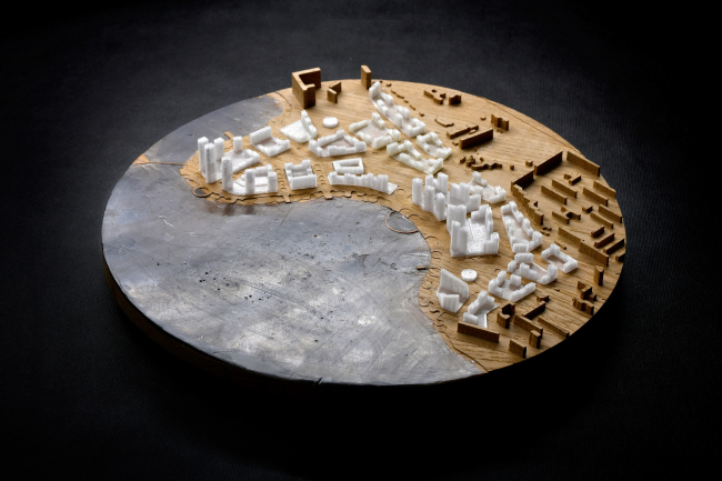 The model. Zurbagan housing complex. Concept of territory development in Voronezh, 2018-2020