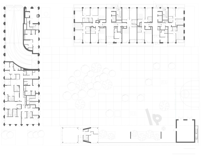 Plan of the 1st floor. High-end residential complex Vitality