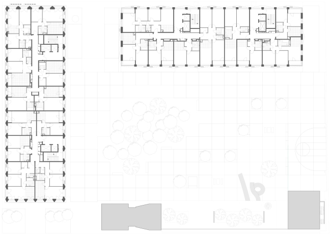 Plan of the 5th floor High-end residential complex Vitality