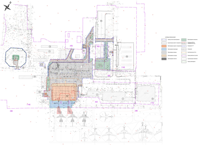 The master plan. The passenger terminal at the Kemerovo Airport