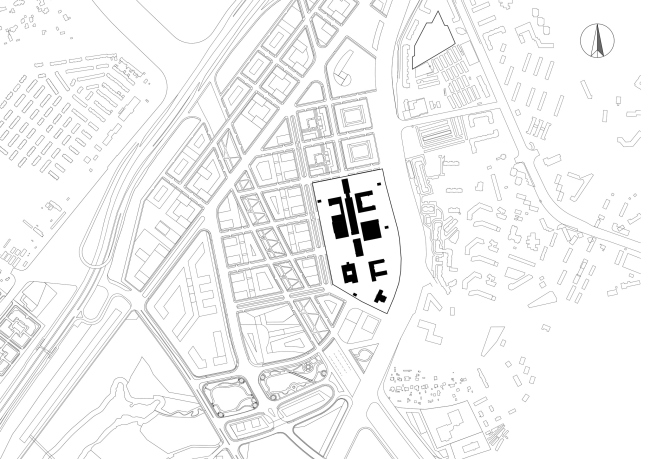 The master plan. Multipurpose medical center Novomoskovsky in Kommunarka
