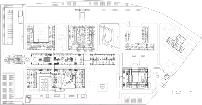 Multipurpose medical center “Novomoskovsky” in Kommunarka. Plan of the 2nd floor