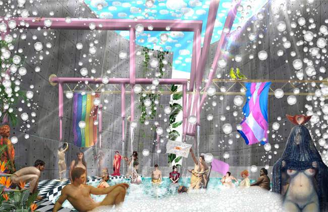 ������� � ������� �����. ������������� ���������: �����, ��������������� ��� �����������, ������ �������������� ���� � ������ �� ����������� / The Baths for Queer Defense and [De]liberation