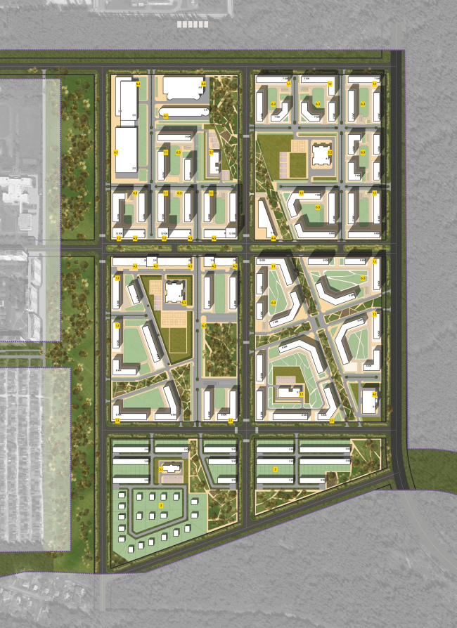 Концепции архитектурно-планировочного решения микрорайона в городе Саров