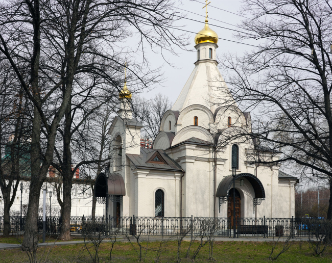 The overview. Church of the Beheading of John the Baptist at the Novodevichy Convent