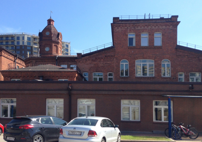 Former shipbuilding factory Lepse, now the business center Shaumyana 10