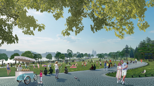 Romantic park Tuchkov Buyan