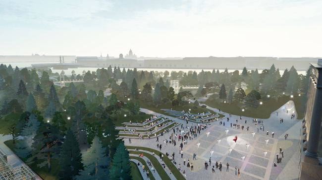 Romantic park Tuchkov Buyan