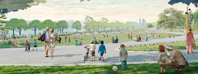 Romantic park Tuchkov Buyan