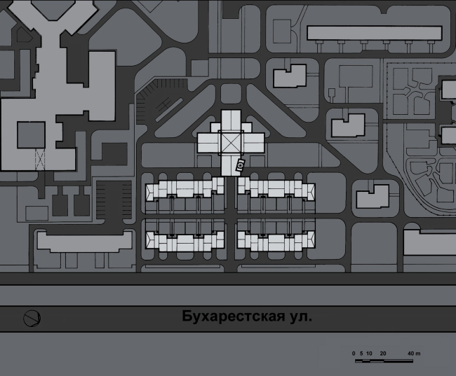 The master plan. Condominium in Kupchino