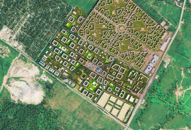 Проект планировки территории района у Пулковских высот