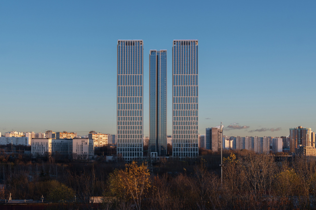 Nebo residential complex, view from the north, from the General Dorokhov Avenue