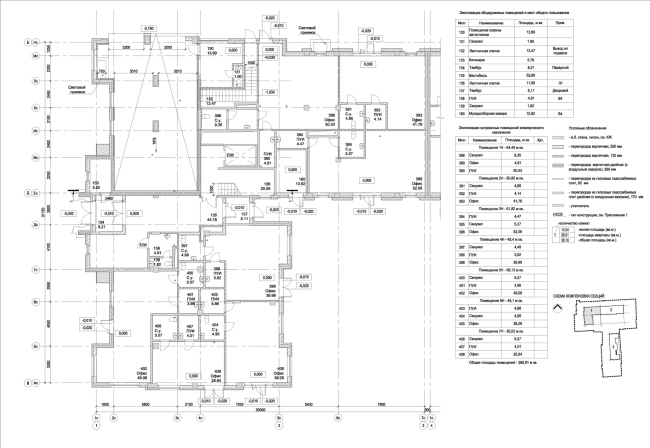 Секция 1, план 1 этажа. ID Moskovskiy