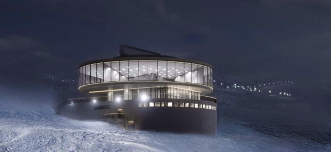 The restaurant in the mountains